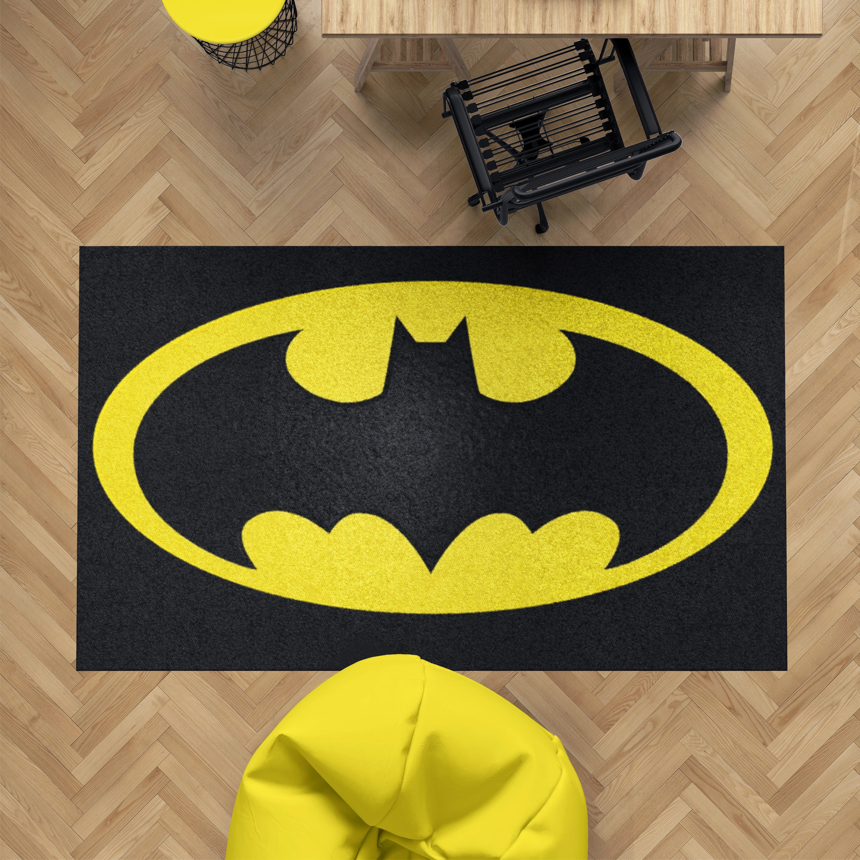 Kids Mat Any Size Batman Rug Batman Non Slip Bedroom Etsy UK