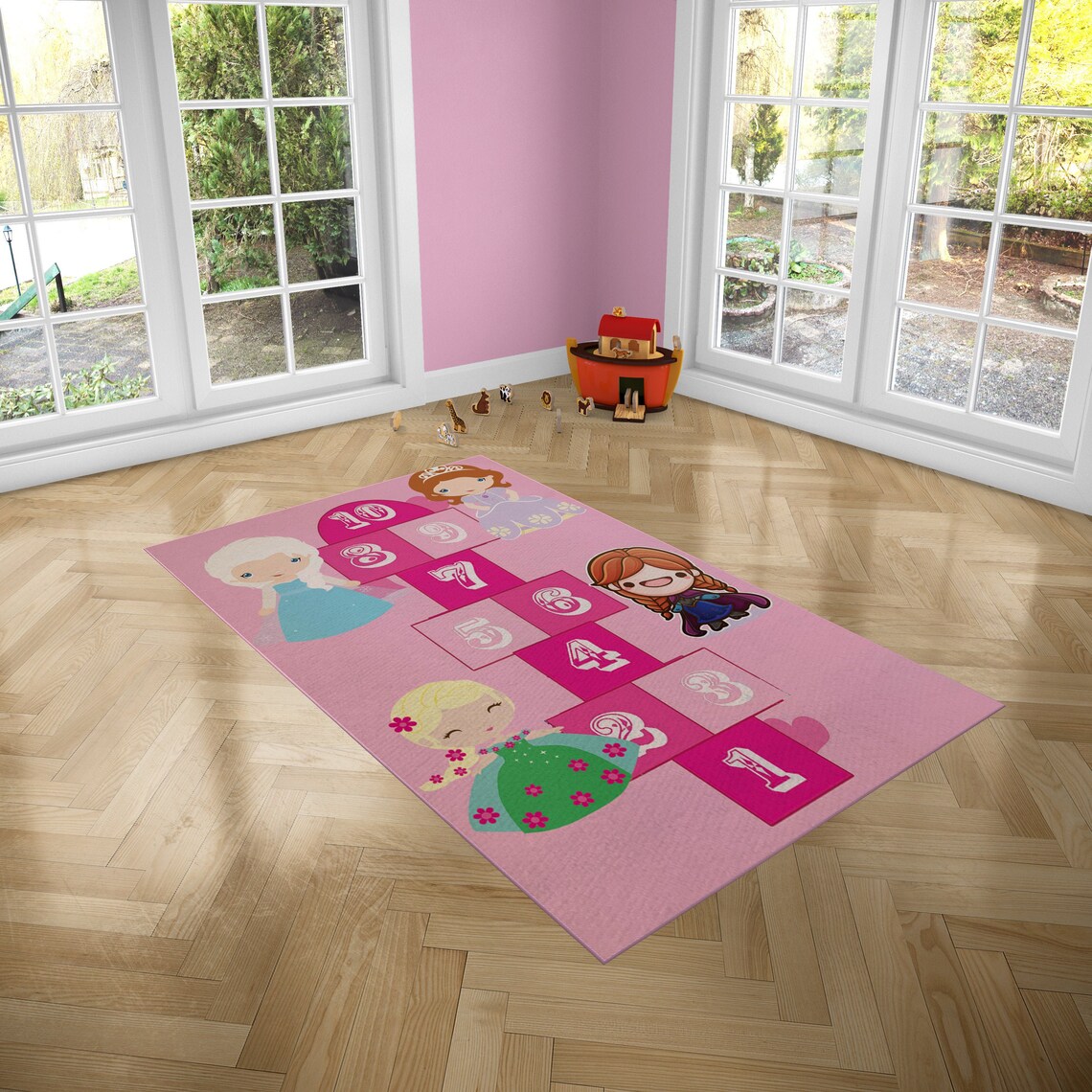Children Nursery Carpet Baby Girl Nursery Play Mat Etsy