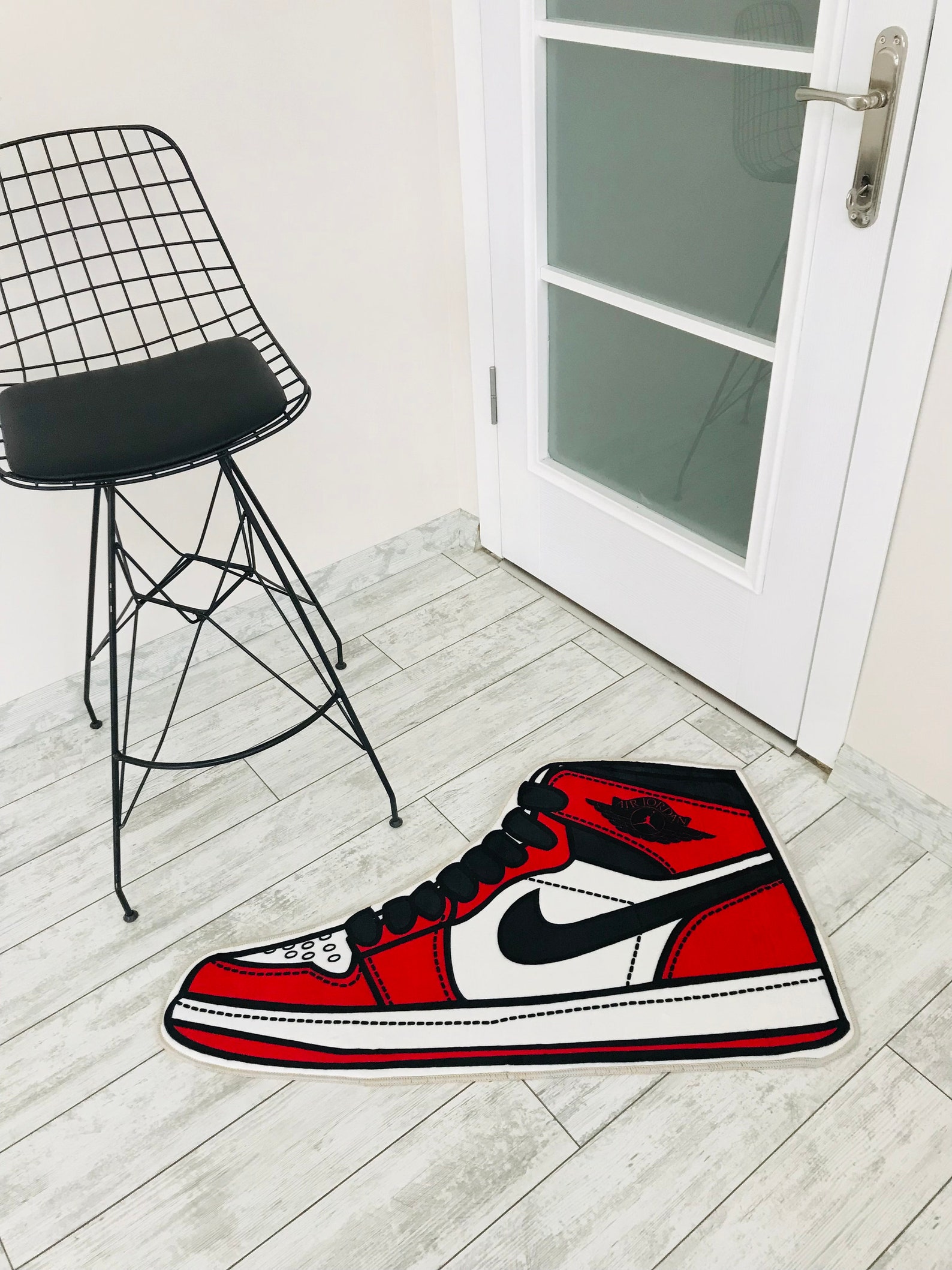 Sneaker Rug Tufted Style Hypebeast Rug Sneaker Head Shape Etsy