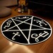 Supernatural Devil's Trap Rug, Pentacle Symbol Rug, Satan Carpet, Pentagram Patterned Round Carpet, Satan Rug, Halloween Decor 