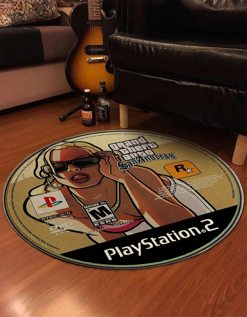 Popular Game Rug Video Game Poster Rug CD Record Boys Room Etsy