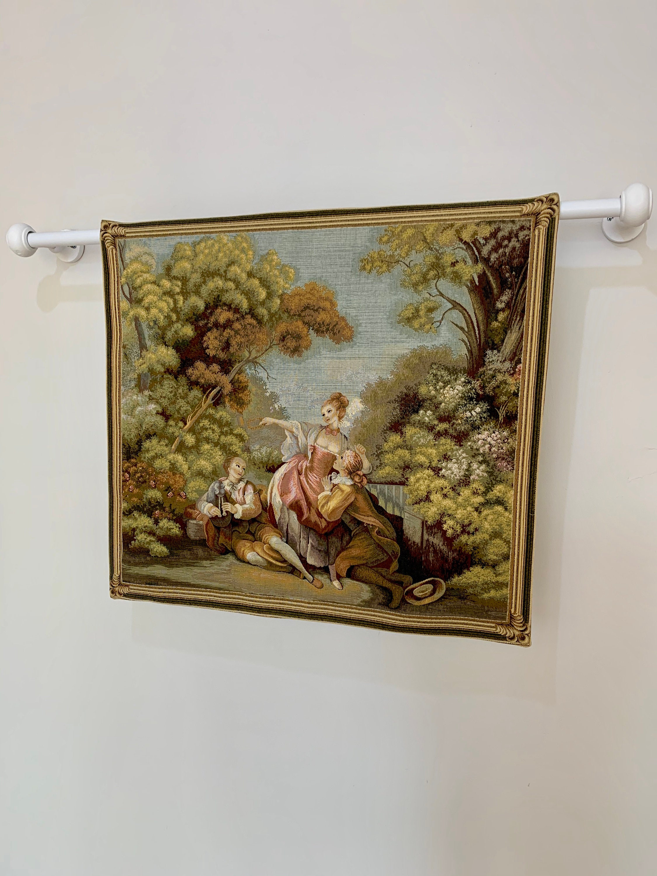 Tapestry Wall Hanging Beautiful Victorian Art 26x28 / 26x53  Etsy