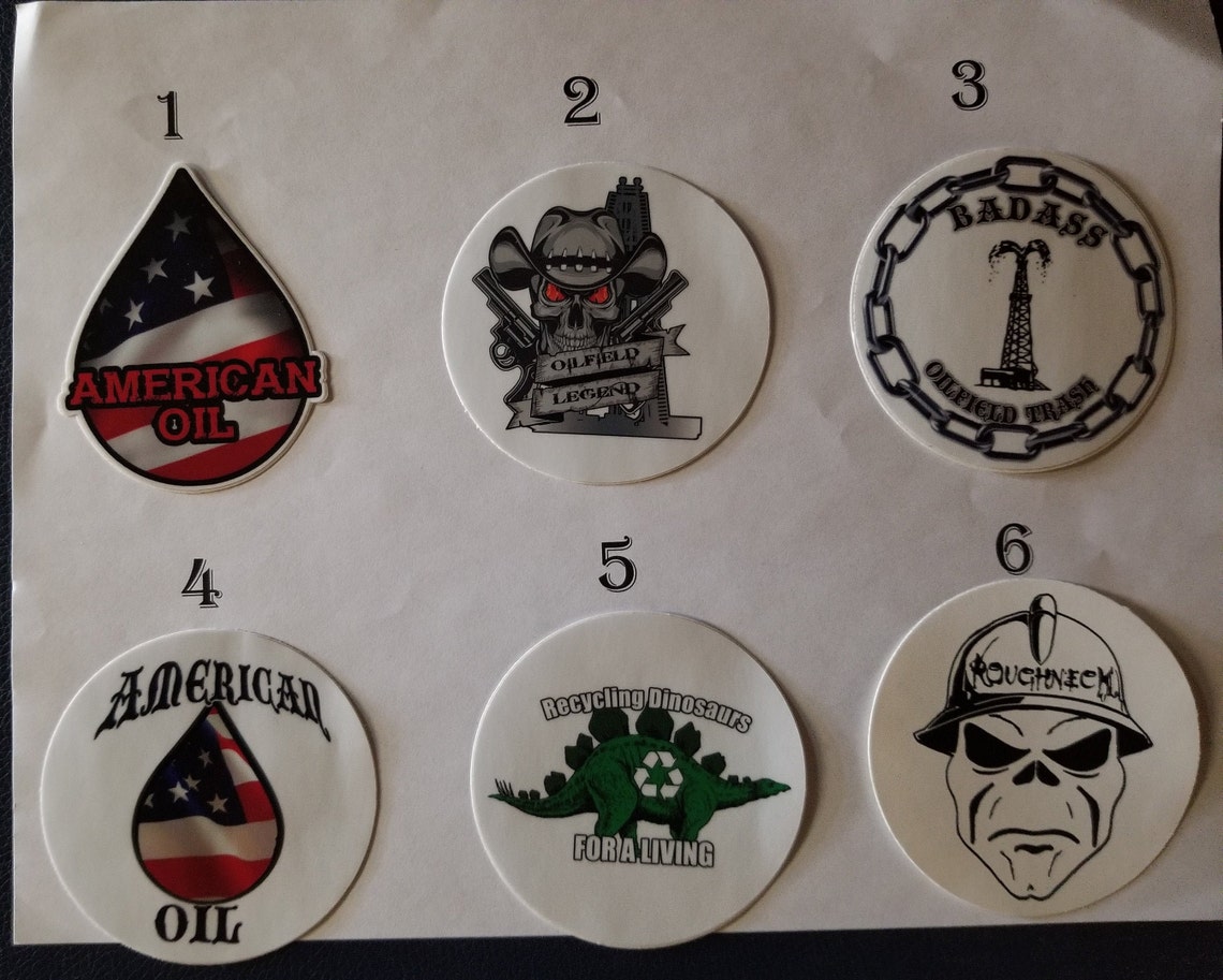 Oilfield hard hat stickers for roughnecks pipe liners truck Etsy