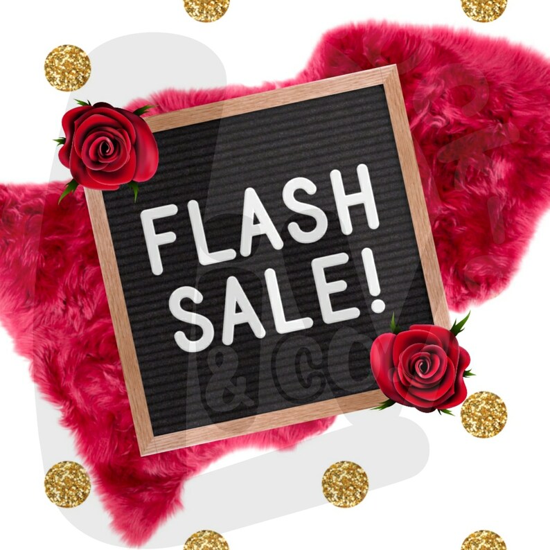 Flash Sale Styled Business Flatlay Mockup Letter Board ...