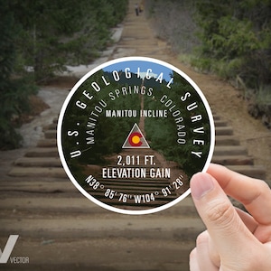 Manitou Incline Sticker - Colorado