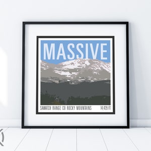 Mt Massive Print - CO 14er