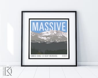 Mt Massive Print - CO 14er
