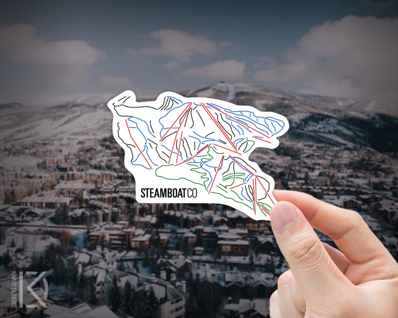Steamboat Trail Map Sticker - Etsy