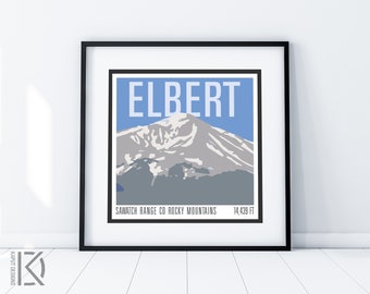 Mt Elbert Print - CO 14er
