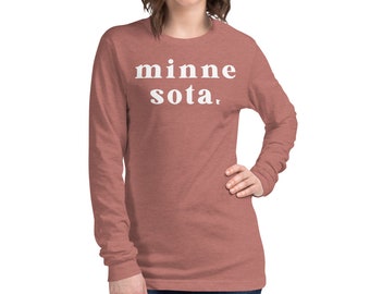 Minnesota Long Sleeve Shirt - Unisex Cotton Tee
