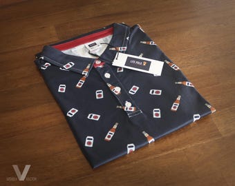Milwaukee Lite Beer Polo Shirt - Men's Slim Fit Polo WI Beer