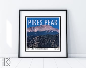 Pikes Peak Print - CO 14er