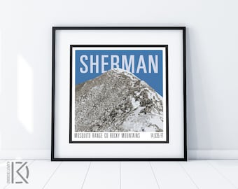 Mt Sherman Print - CO 14er