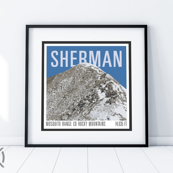 Mt Sherman Print - CO 14er