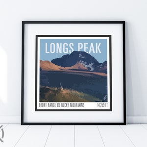Longs Peak Print - CO 14er