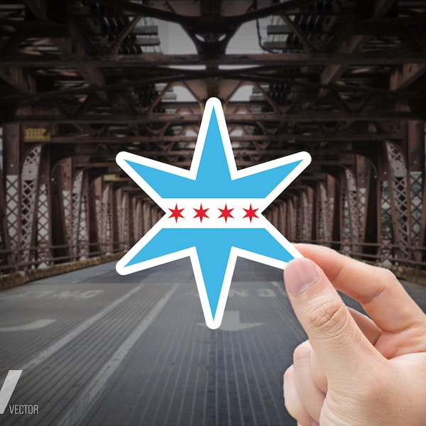 Chicago Star Sticker