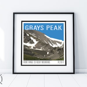 Grays Peak Print - CO 14er