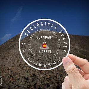 Quandary Peak Sticker - 14er CO