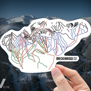 Breckenridge Trail Map Sticker - Bulk Custom Order