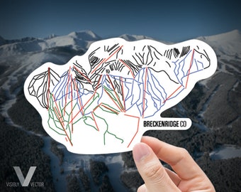Breckenridge Trail Map Sticker