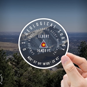 Mt Elbert Sticker - 14er CO