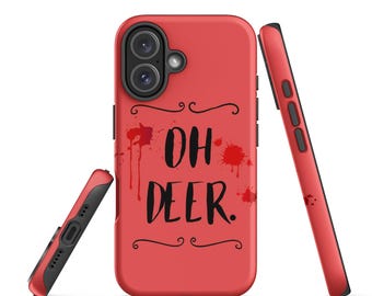 Oh Deer Hazbin Hotel iPhone Protective Tough Case