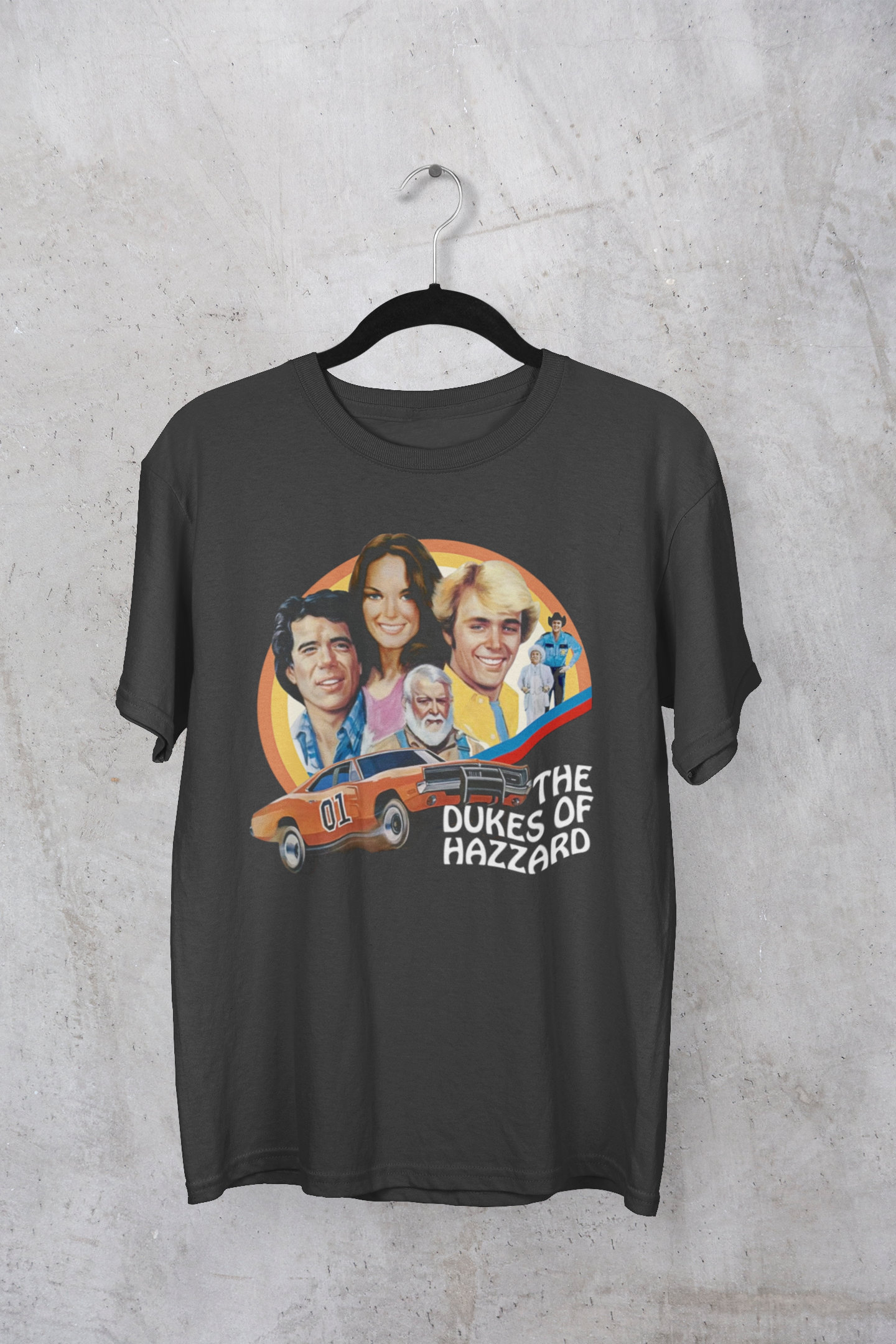 T-Shirt Donna Generale Lee Ispirata A Hazzard: Stile Americano, 100% Made In Italy