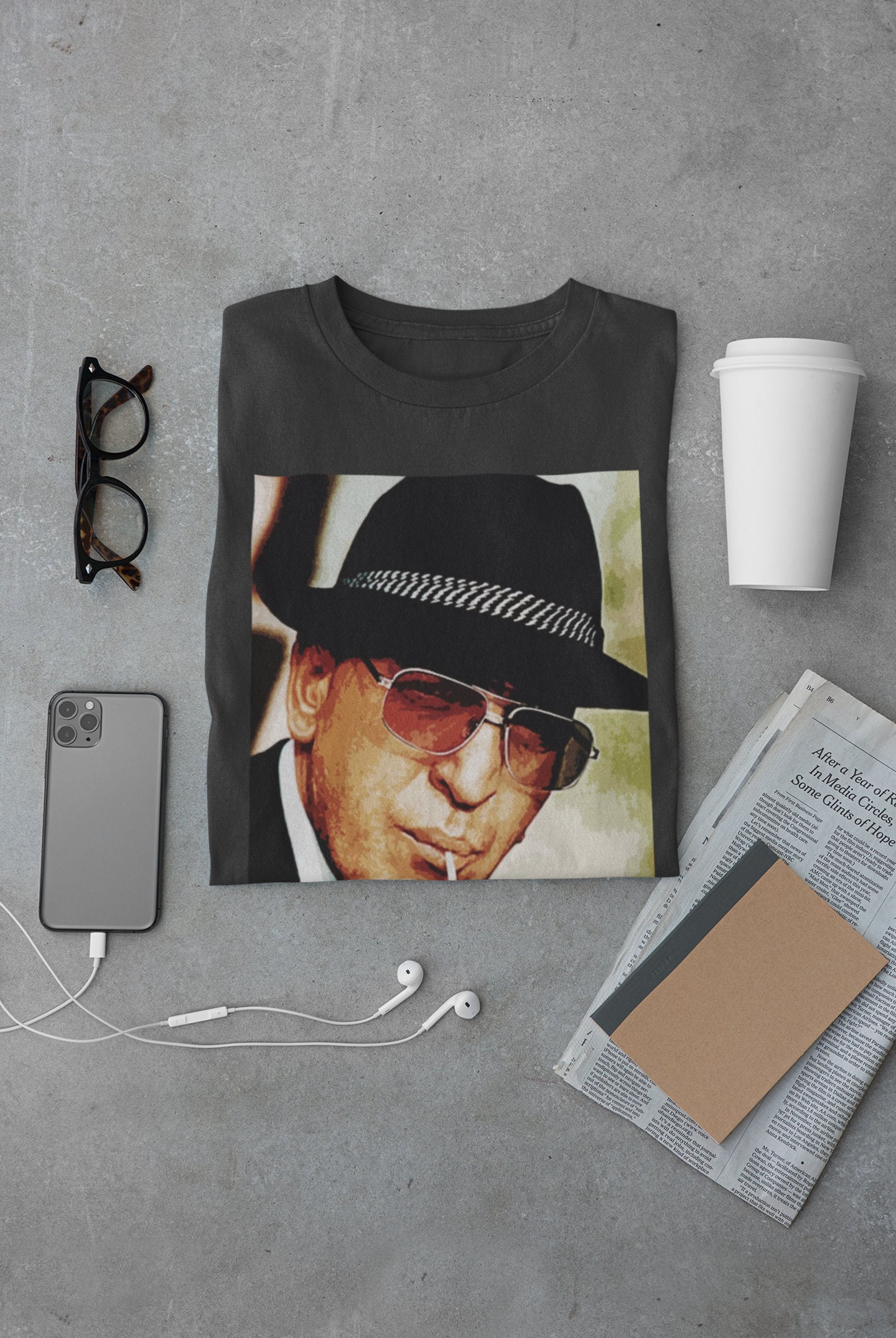 T-Shirt Uomo Tenente Kojak - Lollipops Tester - Linea Vintage In Cotone Organico 140 Gr/mq