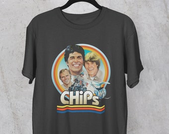 ★25SS新作★CODEGRAPHY★CHECK PATCHWORK DIDI FEEL IT T-SHIRT Chips 70s Vintage Unisex Drama TV T-shirt S-3XL - Etsy