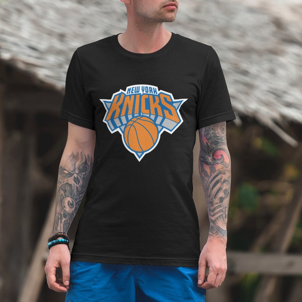 Bully iq8 New York Knicks Graphics Black T shirts For Men And Women -  Freedomdesign