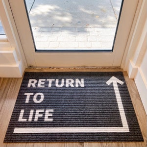 Return to Life Pilates Welcome Mat | Joseph Pilates | Joe Pilates | Pilates Door Mat | Gifts for Pilates Teachers | Pilates Shop