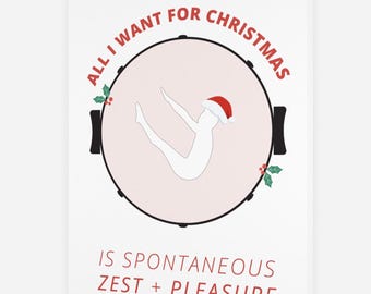 Tarjetas navideñas de Pilates (paquete de 10) / Todo lo que quiero para Navidad / Tarjetas de Pilates / Tarjetas navideñas de Pilates / Regalos de Pilates / Adornos de Pilates