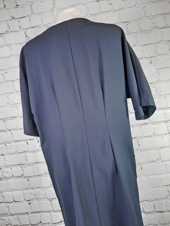 80er Kleid midi 42 44 XL unikat Wolle 100% Paris … - image 8