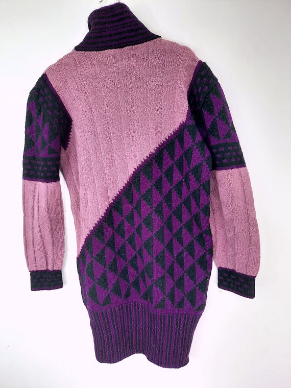 Handmade Pullover Strickkleid 40 42 L XL vintage … - image 7