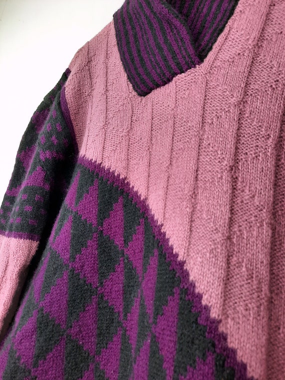 Handmade Pullover Strickkleid 40 42 L XL vintage … - image 5