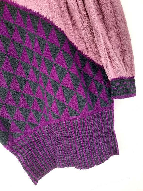 Handmade Pullover Strickkleid 40 42 L XL vintage … - image 4
