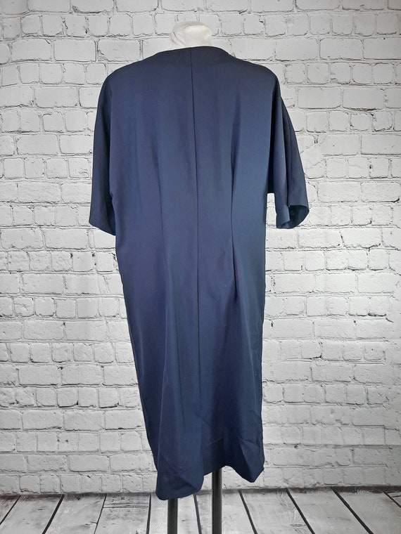 80er Kleid midi 42 44 XL unikat Wolle 100% Paris … - image 5