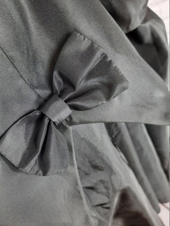 Vintage Schwarzes Kleid midi 42 XL Pinup kleine s… - image 9