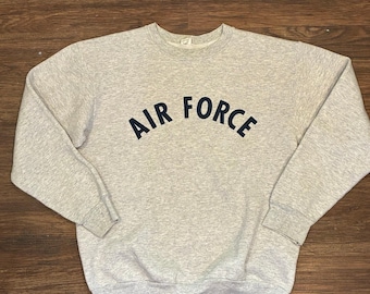 Vintage U.S. Air Force Crewneck Sweatshirt Gray Size Small Military Issue