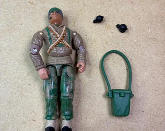 GI Joe Big Ben v4 2002 Figure w Green Pack & Grenades Spy Troops Hasbro