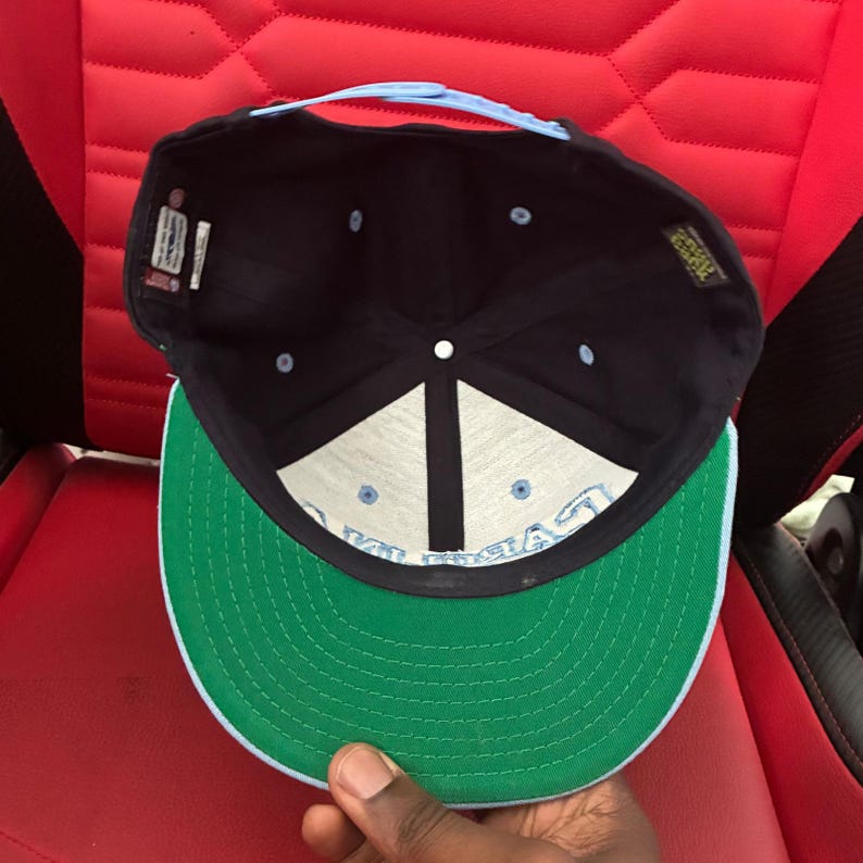 Vintage Top Of The World UNC Tar Heels Fitted Hat North Carolina Blue snapbak image 4