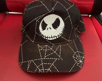 Vintage Disney Nightmare Before Christmas Jack Skellington Spider Web Hat
