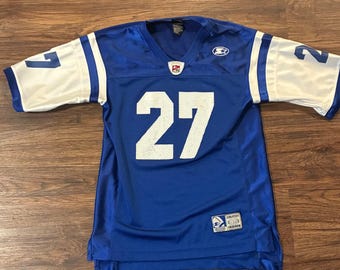 Vintage Starter Gridiron Football Jersey #27 Blue White Youth Large 90s