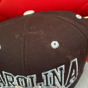 Vintage Top Of The World UNC Tar Heels Fitted Hat North Carolina Blue snapbak image 3