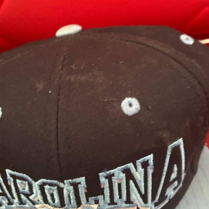 Vintage Top Of The World UNC Tar Heels Fitted Hat North Carolina Blue snapbak image 3
