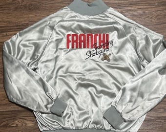 Vintage Franchi Sporting Shotguns Satin Jacket Firearms Hunting Size XL 70s 80s