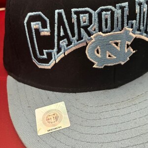 Vintage Top Of The World UNC Tar Heels Fitted Hat North Carolina Blue snapbak image 9