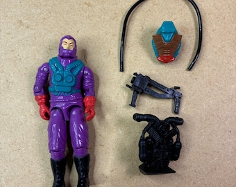 GI Joe Cobra Toxo Viper 1988 v1 Series 7 ARAH Figure Complete (100% & Unbroken)