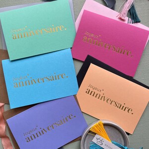 Joyeux Anniversaire Carte De Voeux Personalise Carte De Etsy