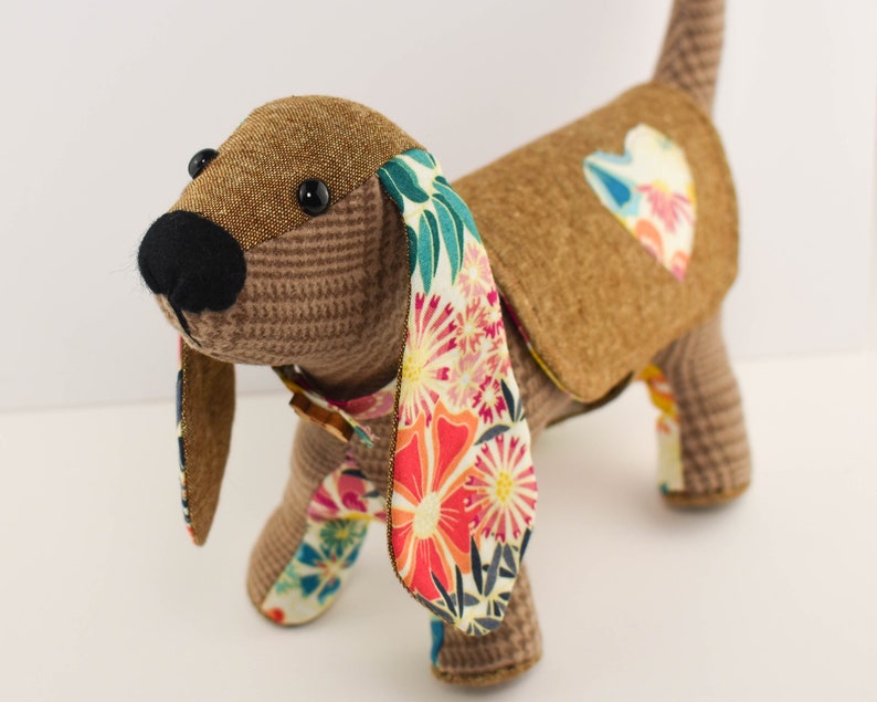 Sally the Sausage Dog: A PDF digital download sewing pattern to make an adorable sausage dog toy, Dachshund Sewing Pattern. image 4